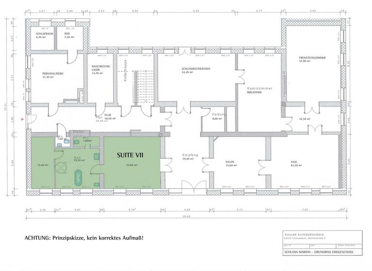 Haus zum Kauf 2.500.000 € 19 Zimmer 890 m²<br/>Wohnfläche 64.862 m²<br/>Grundstück Marihn Penzlin 17217