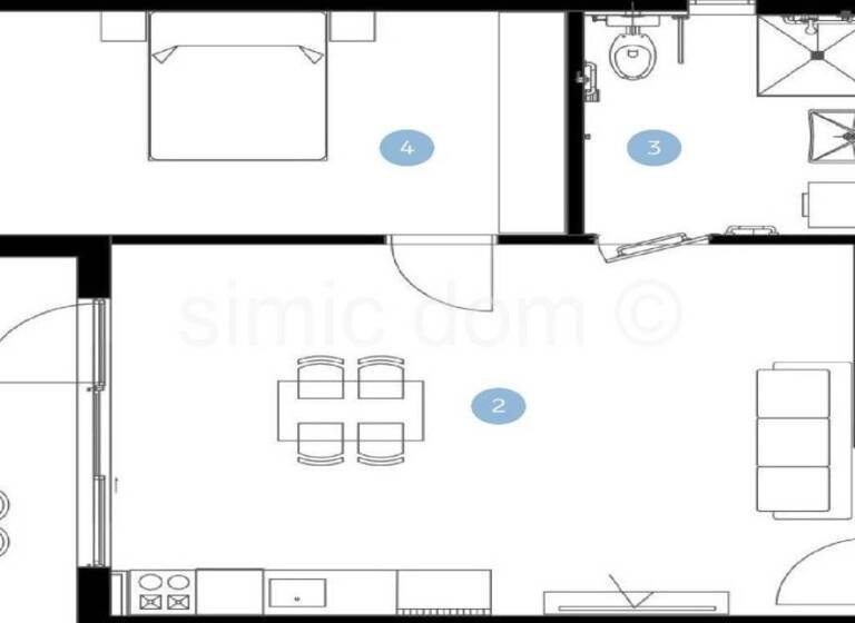 Wohnung zum Kauf 225.000 € 2 Zimmer 75 m² Orebic