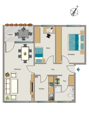 Wohnung zur Miete 518 € 3,5 Zimmer 70 m²<br/>Wohnfläche 4.<br/>Geschoss 01.05.2025<br/>Verfügbarkeit Hubertusstraße 7 Herten - Südwest Herten 45699