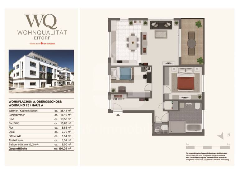 Wohnung zum Kauf 470.000 € 3 Zimmer 104,4 m² 2. Geschoss Eitorf 53783