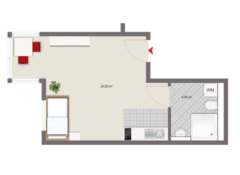 Studio zum Kauf 179.000 € 1 Zimmer 30 m² Deggendorf 94469
