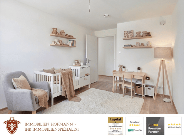 Wohnung zur Miete - Erstbezug 705 € 2 Zimmer 52,7 m² 1. Geschoss frei ab 01.10.2026 Velden Velden 84149