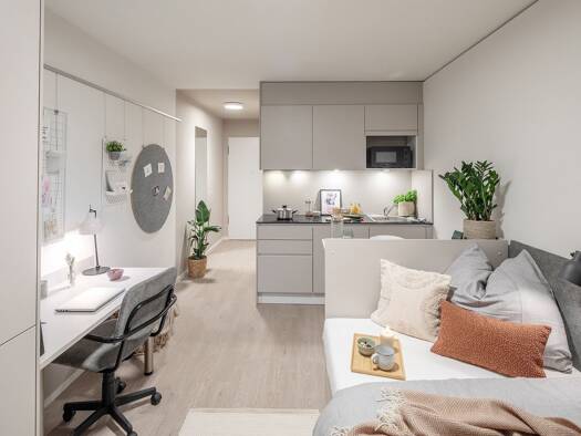 Wohnung zur Miete 594 € 1 Zimmer 21 m² 7. Geschoss frei ab sofort Sachsenstraße Hammerbrook Mitte 20097