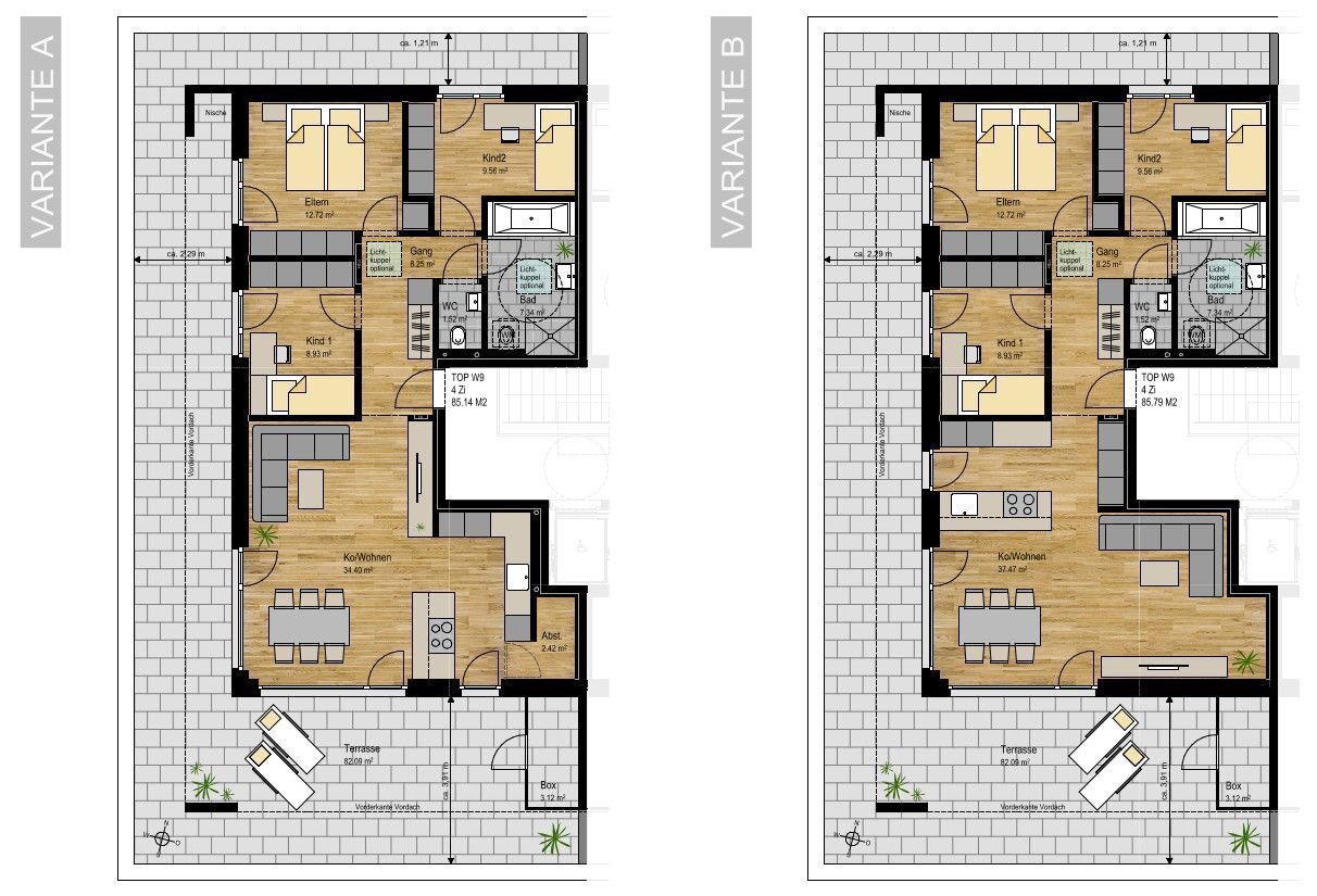 Terrassenwohnung zum Kauf provisionsfrei 637.000 € 4 Zimmer 85,8 m²<br/>Wohnfläche 2.<br/>Geschoss Im Bruel 15 Nenzing 6710