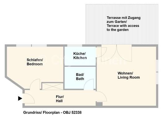 Wohnung zur Miete auf Zeit 1.800 € 2 Zimmer 50 m² frei ab 15.10.2026 Roosens Park Othmarschen Hamburg 22605