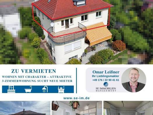 Wohnung zur Miete 1.070 € 3 Zimmer 106 m² 2. Geschoss Nordstadt Pforzheim 75179