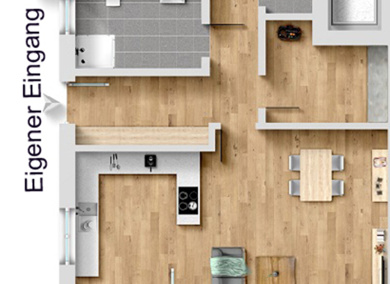 Wohnung zum Kauf - Erstbezug provisionsfrei 374.000 € 3 Zimmer 101 m² EG Horhausen 56593