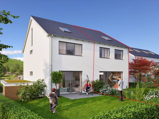 Doppelhaushälfte zum Kauf - Neubau provisionsfrei 699.000 € 4 Zimmer 145 m² 230 m² Grundstück Wettengärtle 7 Bermatingen 88697