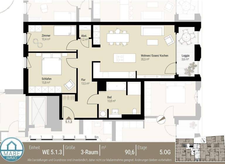 Wohnung zur Miete - Erstbezug 1.630 € 3 Zimmer 90,6 m² 5. Geschoss frei ab sofort Ringstraße 2 Innere Altstadt Dresden 01067