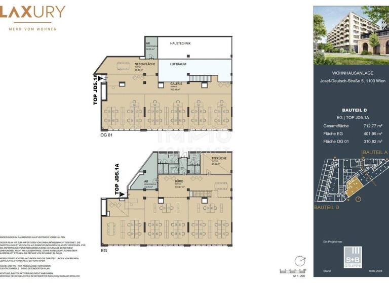 Bürofläche zum Kauf - Erstbezug provisionsfrei 2.476 € 619,9 m² Bürofläche Wien 1100