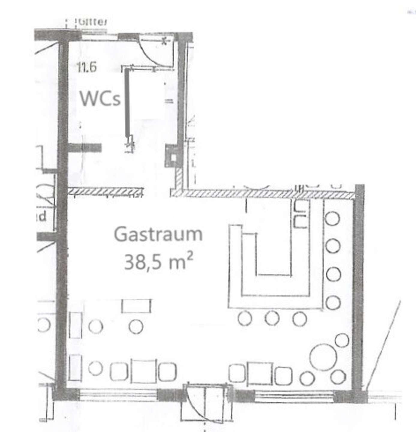 Café/Bar zur Miete 2.800 € 38,5 m²<br/>Gastrofläche Am Hart München 80937