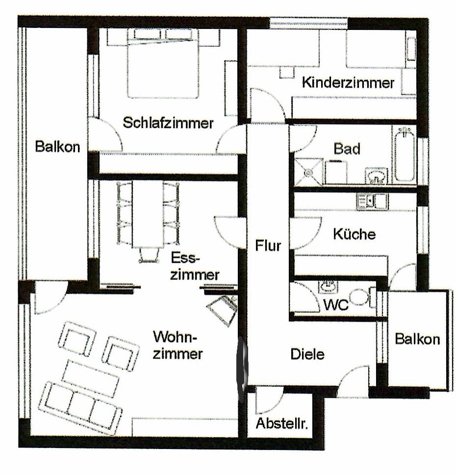 Wohnung zur Miete 1.100 € 3,5 Zimmer 107 m²<br/>Wohnfläche EG<br/>Geschoss ab sofort<br/>Verfügbarkeit Schloßhofstraße Rechberghausen 73098