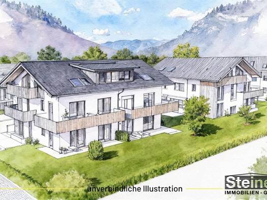 Terrassenwohnung zum Kauf - Erstbezug provisionsfrei als Kapitalanlage geeignet 663.000 € 3 Zimmer 71,8 m² Partenkirchen Garmisch-Partenkirchen 82467