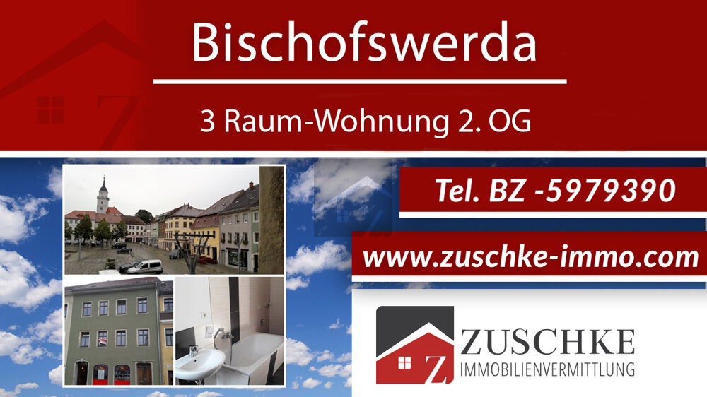 Wohnung zur Miete 550 € 3 Zimmer 83 m²<br/>Wohnfläche 2.<br/>Geschoss ab sofort<br/>Verfügbarkeit Bischofswerda Bischofswerda 01877