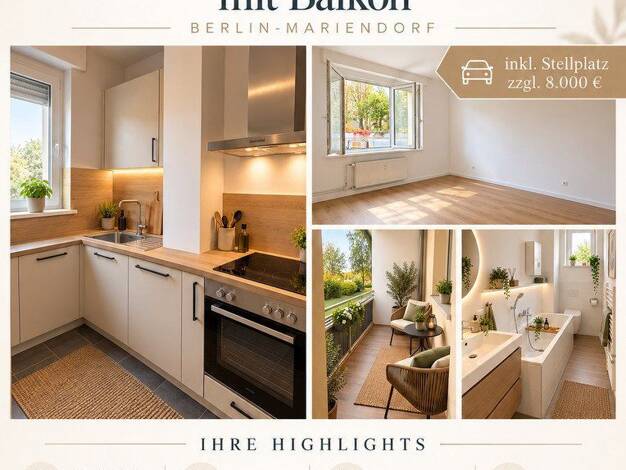 Wohnung zum Kauf provisionsfrei 238.000 € 2 Zimmer 48 m² EG Mariendorf Berlin 12105