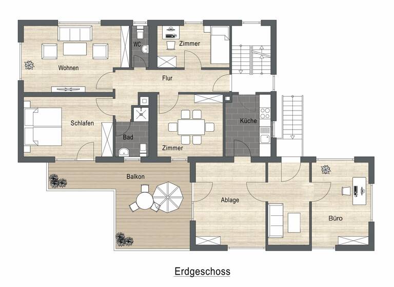 Mehrfamilienhaus zum Kauf 710.000 € 10 Zimmer 324 m² 1.060 m² Grundstück Plattenhardt Filderstadt / Plattenhardt 70794