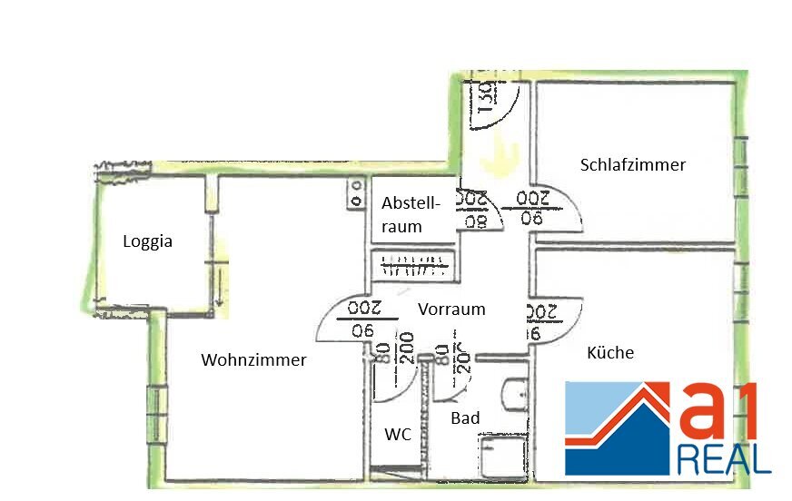 Wohnung zur Miete 616 € 2 Zimmer 63,5 m²<br/>Wohnfläche 2.<br/>Geschoss Schubertstraße Linz Linz 4020