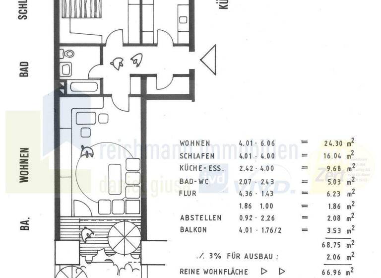 Wohnung zum Kauf 159.000 € 2 Zimmer 67 m² Bad Dürrheim 78073