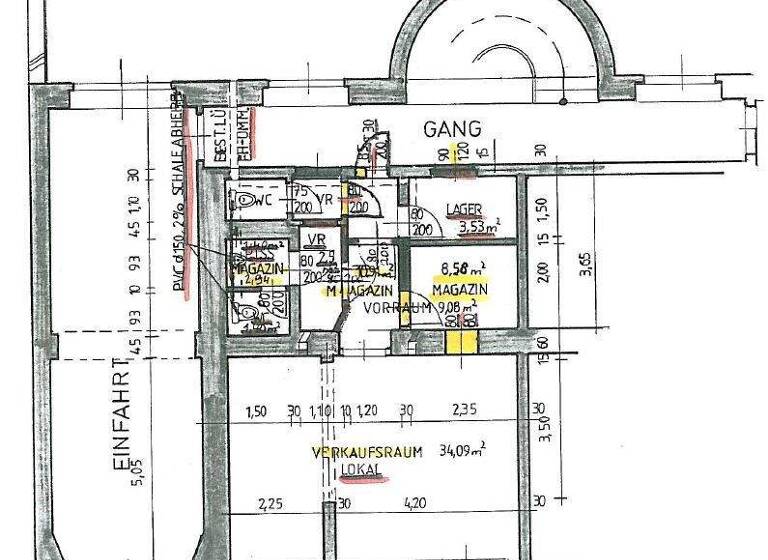 Laden zur Miete 14,15 € 1 Zimmer 65 m² Verkaufsfläche Brunnengasse 75 Wien 1160