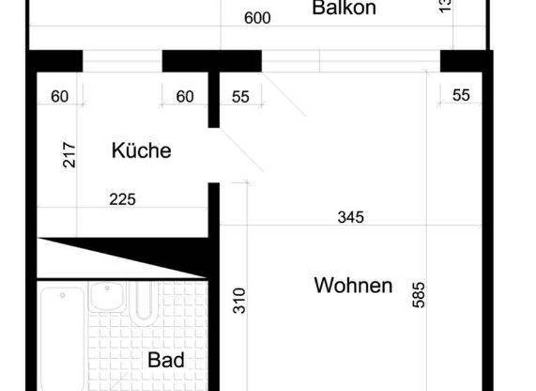 Studio zur Miete 265 € 1 Zimmer 36,6 m² 2. Geschoss frei ab 01.08.2026 Dr.-Grosz-Str. 5 Neustädter See Magdeburg 39126