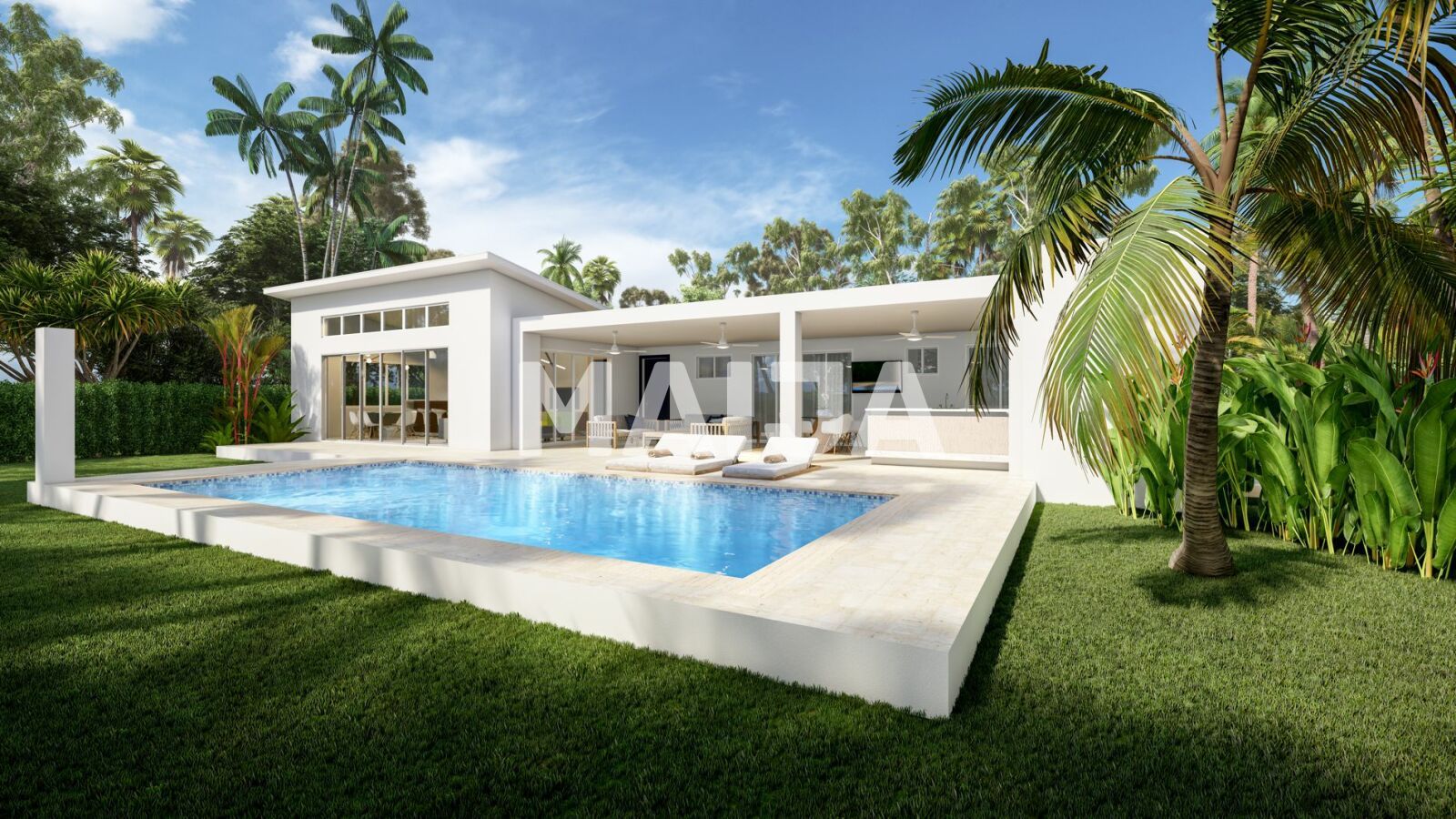 Einfamilienhaus zum Kauf 300.423 € 3 Zimmer 136 m²<br/>Wohnfläche 2.850 m²<br/>Grundstück Beautiful villa with beach Cabarete Cabarete 57000