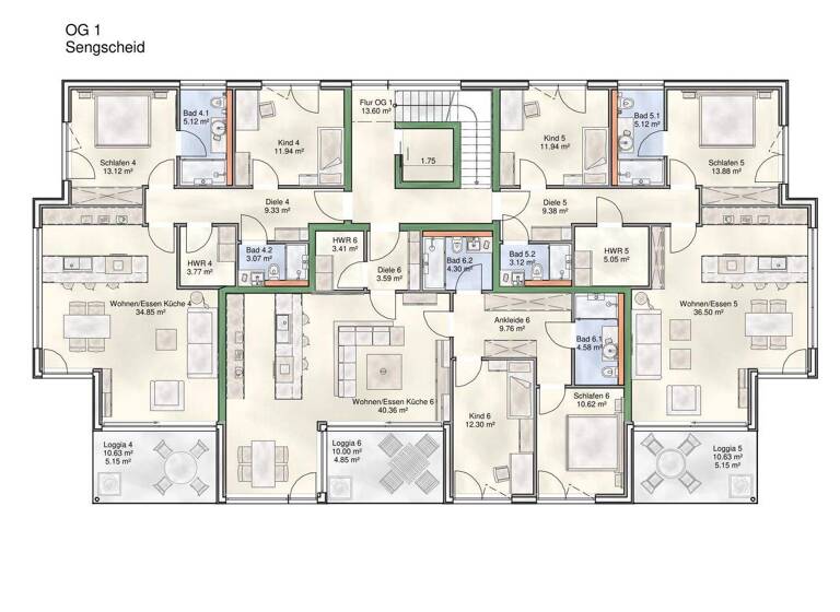 Wohnung zum Kauf 429.000 € 3 Zimmer 93,8 m² St. Ingbert 66386