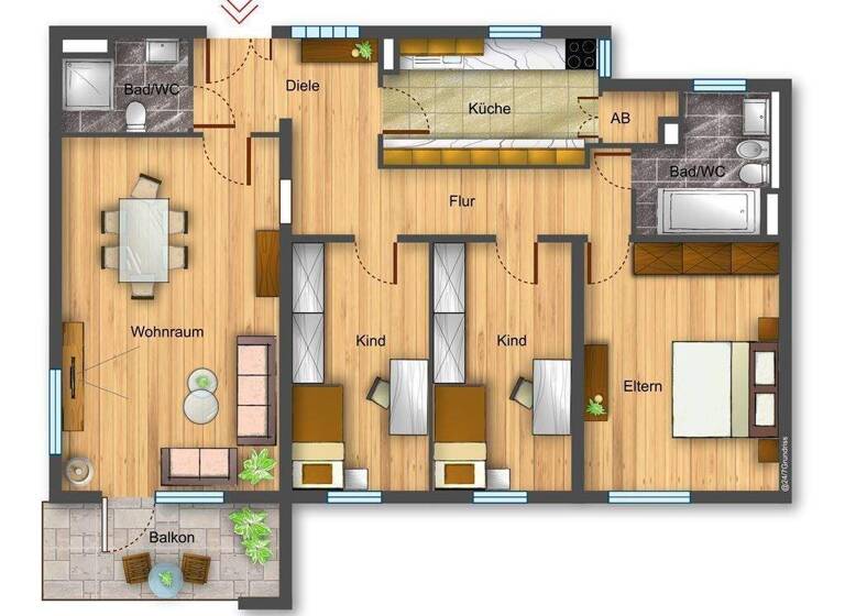 Wohnung zum Kauf 225.000 € 4 Zimmer 97 m² 10. Geschoss frei ab sofort Schnaitheim Heidenheim 89520