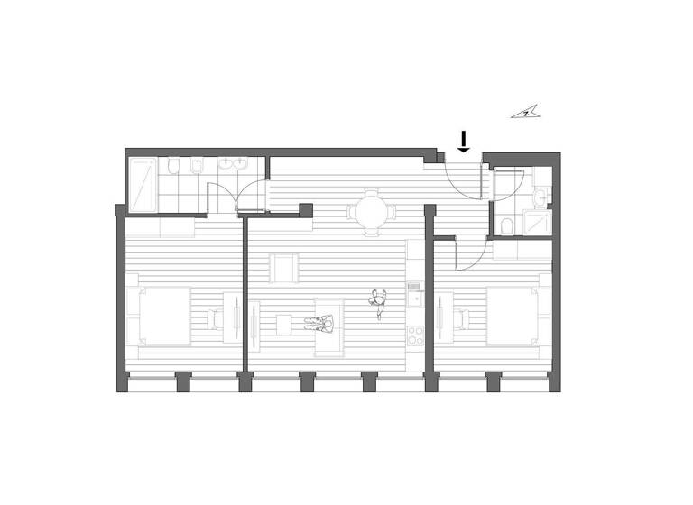Wohnung zur Miete 1.900 € 3 Zimmer 79,4 m² 4. Geschoss Sparkassenstraße 2 Meran 39012