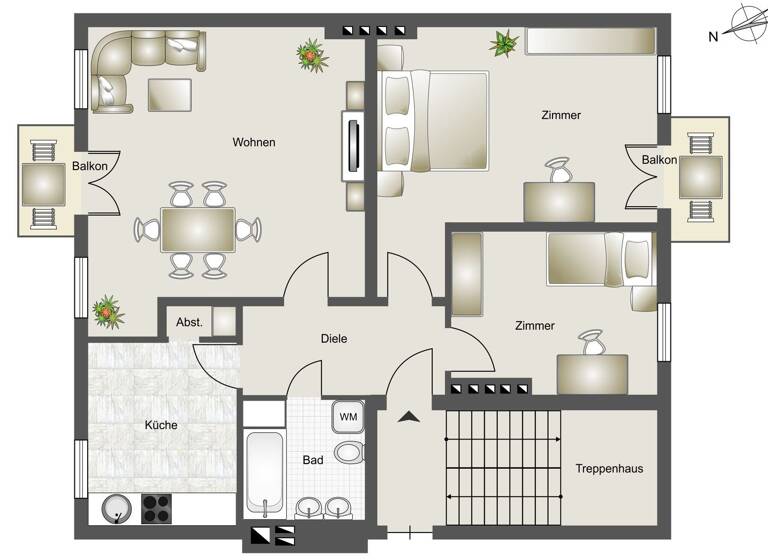 Wohnung zum Kauf 295.000 € 3 Zimmer 91 m²<br/>Wohnfläche Oberschöneweide Berlin 12459