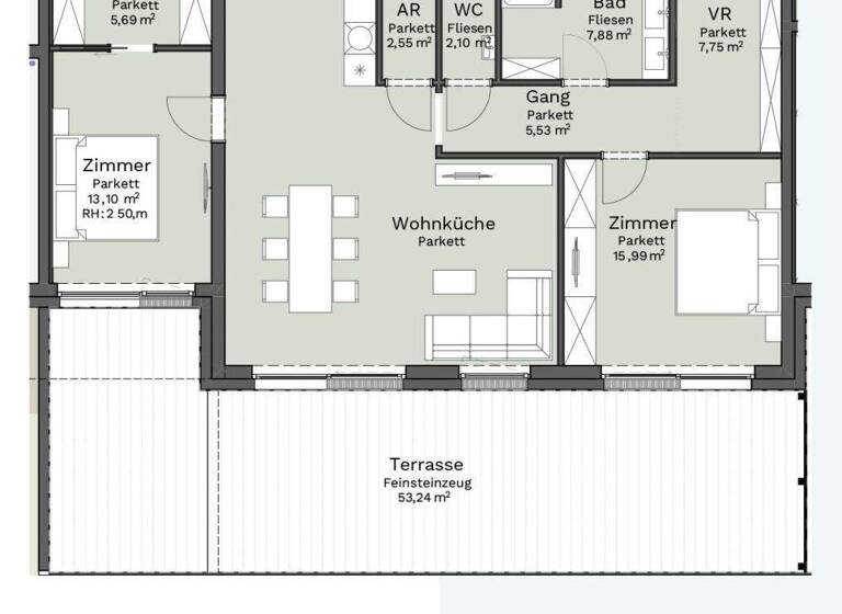 Wohnung zum Kauf - Erstbezug 748.000 € 3,5 Zimmer 98 m² 1. Geschoss Bad Ischl 4820