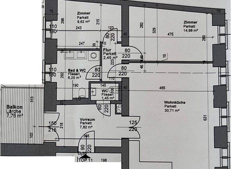 Wohnung zum Kauf 850.000 € 3 Zimmer 75 m² 2. Geschoss Wien,Margareten 1050