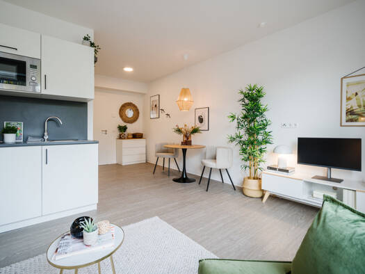Wohnung zum Kauf - Erstbezug provisionsfrei 204.900 € 1 Zimmer 25,5 m² 5. Geschoss Lyoner Str. 11 Schwanheim Frankfurt 60528