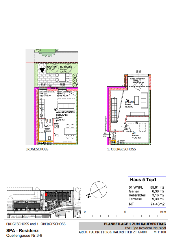 Wohnung zum Kauf 328.000 € 2 Zimmer 55,6 m²<br/>Wohnfläche Neusiedl am See 7100