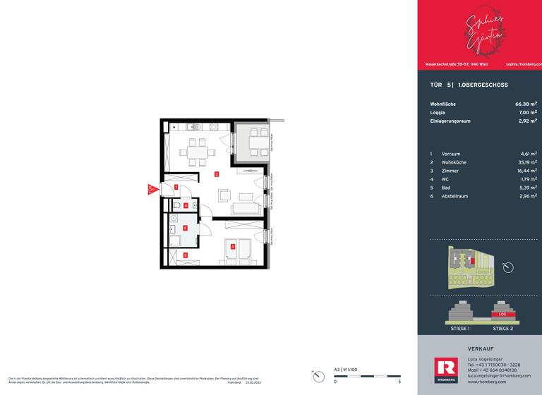 Wohnung zum Kauf - Erstbezug 367.900 € 2 Zimmer 66,4 m² Wien, 14. Bezirk, Penzing 1140