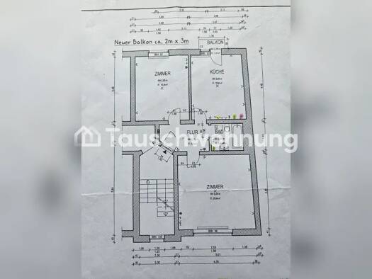 Wohnung zur Miete Tauschwohnung 650 € 2 Zimmer 70 m² 2. Geschoss Hainholz Nord 30165