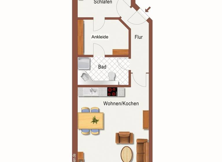 Wohnung zum Kauf 280.000 € 2 Zimmer 61,2 m² Dollahner Straße 55 Binz 18609