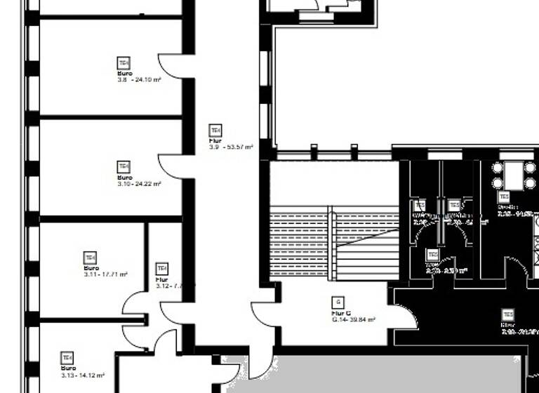 Bürofläche zur Miete 2.900 € 7 Zimmer 243 m² Bürofläche teilbar ab 243 m² Hochschulviertel Hagen 58097