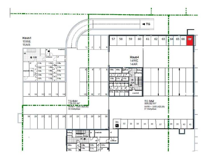 Tiefgaragenstellplatz zur Miete provisionsfrei 51,92 € Glockenstraße 1-4 Bärnbach 8572