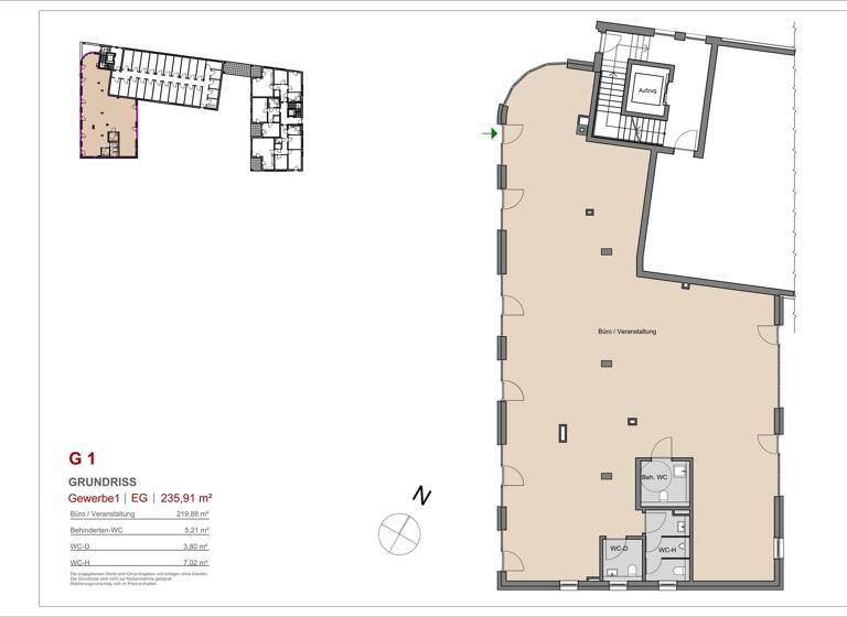 Bürogebäude zur Miete - Erstbezug 235 m² Bürofläche Pegnitz 91257