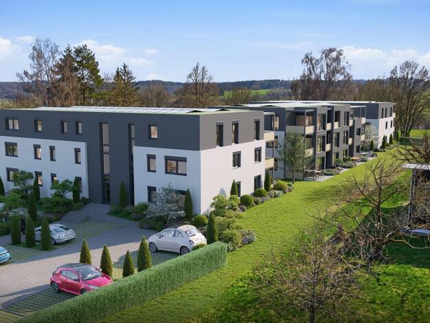 Wohnung zum Kauf - Erstbezug provisionsfrei 384.900 € 3,5 Zimmer 83,4 m² 1. Geschoss Altheim Staig 89195
