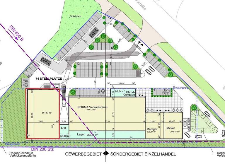 Ladenfläche zur Miete 661 m² Verkaufsfläche Wiesau 95676