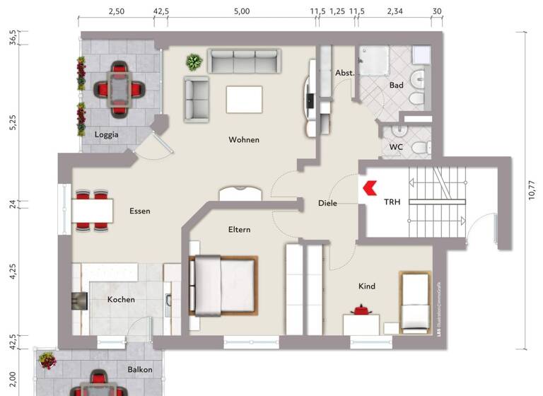 Wohnung zum Kauf - Erstbezug provisionsfrei 438.600 € 3,5 Zimmer 104,5 m² frei ab sofort Neuhausen Engen 78234