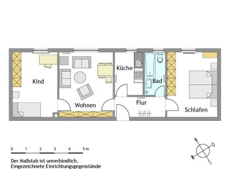Wohnung zur Miete 417 € 3 Zimmer 57,9 m² 1. Geschoss frei ab sofort Elisabeth-Selbert-Str. 16 Mitte-Ost Mülheim/Ruhr 45473