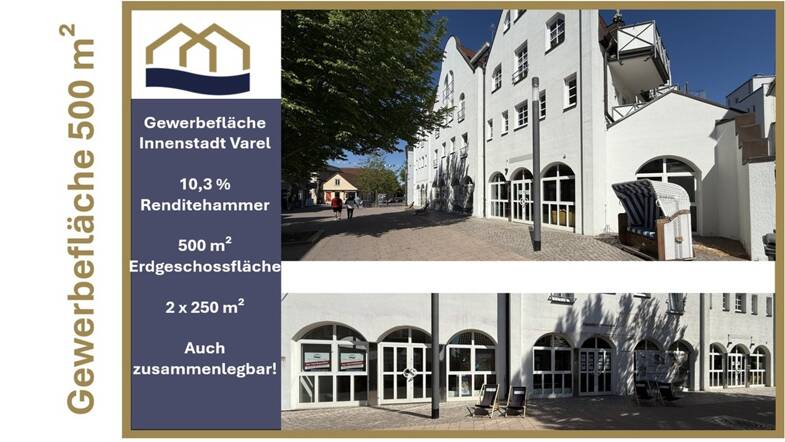 Verkaufsfläche zum Kauf 349.000 € 400 m² Verkaufsfläche teilbar ab 250 m² Schlossstraße 4 Varel Varel 26316