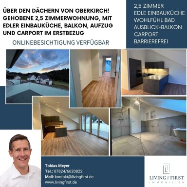 Wohnung zur Miete 1.050 € 2,5 Zimmer 80,9 m² Ödsbach Oberkirch 77704