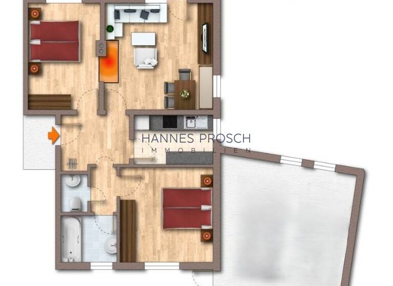 Wohnung zur Miete 1.105 € 3 Zimmer 58,2 m² EG St. Ulrich am Pillersee 6393