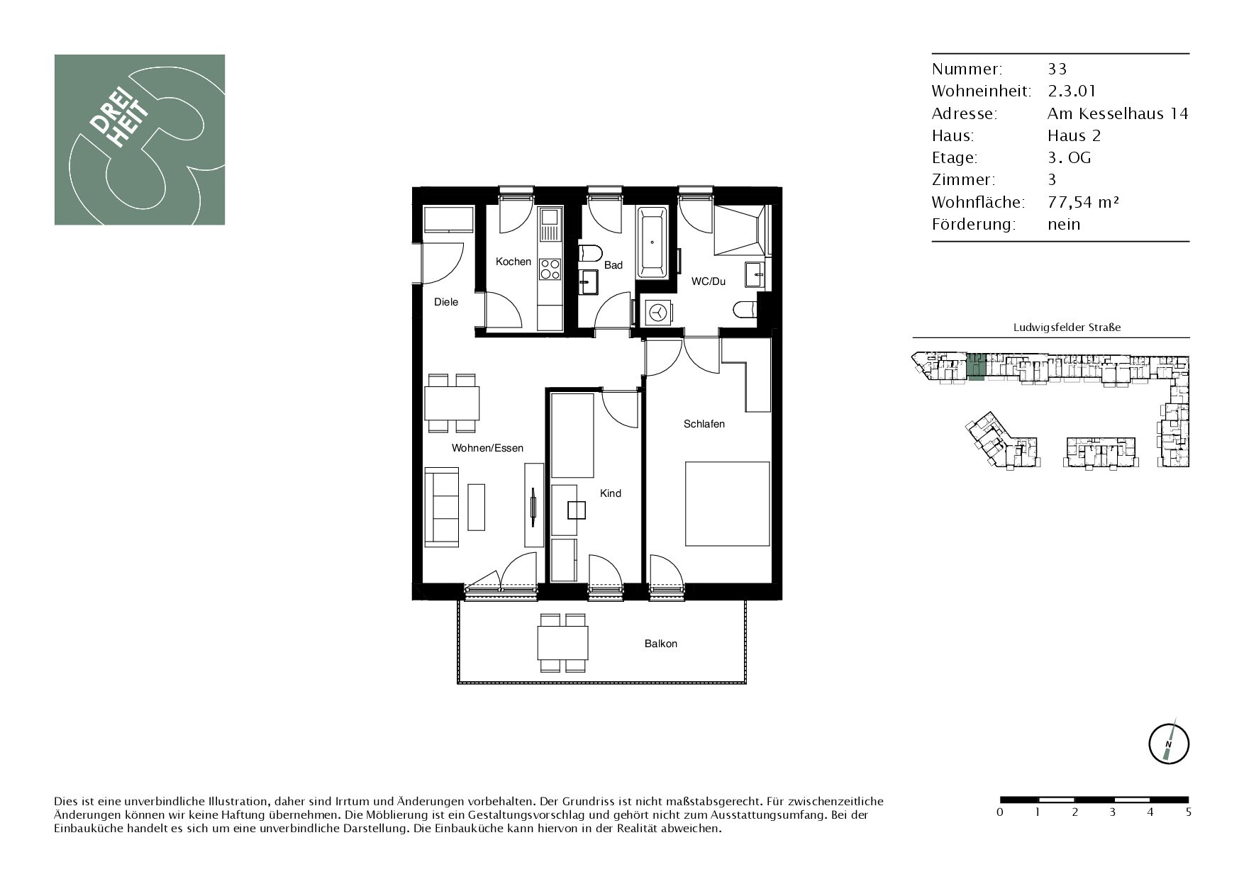 Wohnung zur Miete 1.880 € 3 Zimmer 77,5 m²<br/>Wohnfläche 3.<br/>Geschoss 01.04.2025<br/>Verfügbarkeit Am Kesselhaus 14 Untermenzing-Allach München 80999