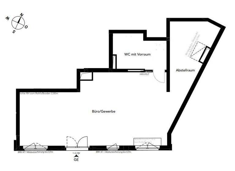 Büro zum Kauf provisionsfrei 345.000 € 84,2 m² Bürofläche Pankstraße 89 Gesundbrunnen Berlin 13357
