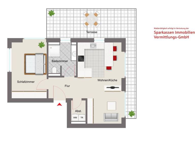 Wohnung zum Kauf provisionsfrei 280.500 € 2 Zimmer 57,3 m² Stockenhut Weiden 92637