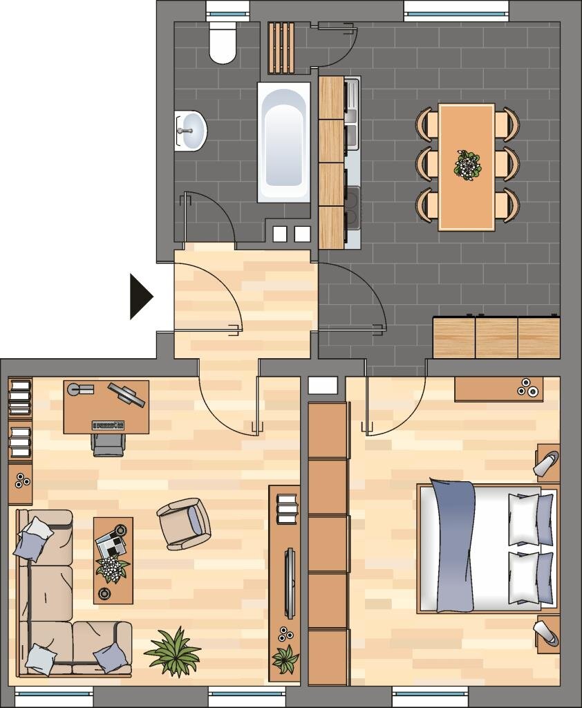 Wohnung zur Miete 579 € 2 Zimmer 57,6 m²<br/>Wohnfläche 1.<br/>Geschoss Martin-Luther-Straße 3 Winzingen Neustadt an der Weinstraße 67433